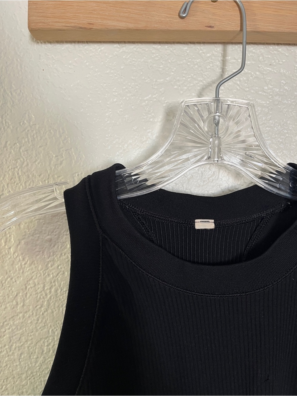 Bundle of TWO lululemon ribbed tanks, black and navy